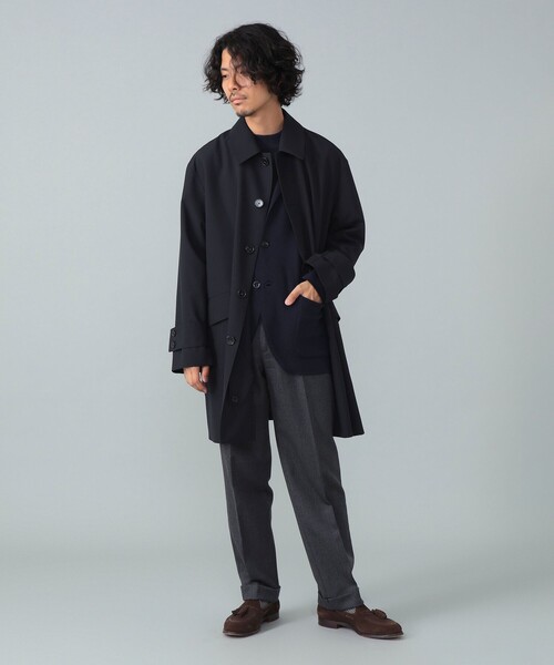 MACKINTOSH ネイビー ウールコート ウールカシミヤビーバートレンチコート(コート)｜MACKINTOSH LONDON