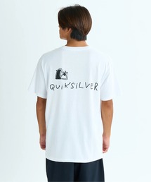 SR DRAWN ST /クイックシルバーレギュラーフィットバックプリント半袖Tシャツ