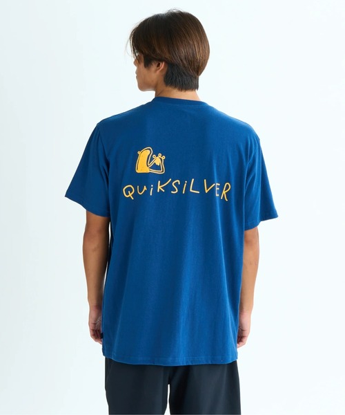 Quiksilver(クイックシルバー)の「SR DRAWN ST /クイックシルバーレギュラーフィットバックプリント半袖Tシャツ(Tシャツ/カットソー・メンズ・ホワイト/ブラック/カーキ/インディゴブルー・SMALL/MEDIUM/LARGE/X-LARGE)」の4枚目の写真