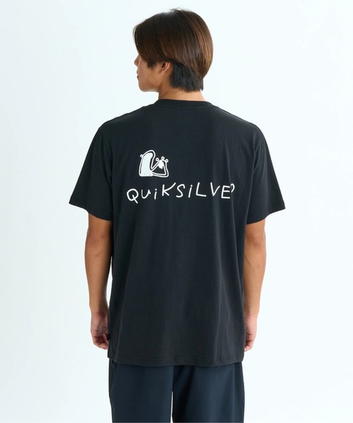 Quiksilver(クイックシルバー)の「SR DRAWN ST /クイックシルバーレギュラーフィットバックプリント半袖Tシャツ(Tシャツ/カットソー・メンズ・ホワイト/ブラック/カーキ/インディゴブルー・SMALL/MEDIUM/LARGE/X-LARGE)」の1枚目の写真
