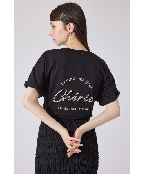 rienda パールロゴビッグTシャツ rienda | パールロゴビッグTシャツ (Tシャツ・カットソー(半袖