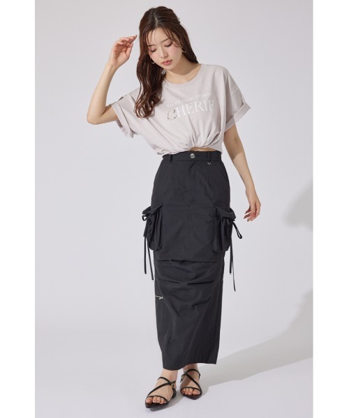 セール】パールロゴビッグTシャツ 半袖 夏服（Tシャツ