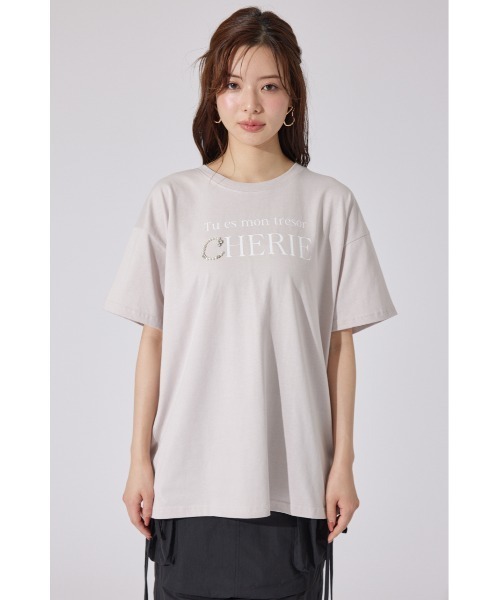 セール】パールロゴビッグTシャツ 半袖 夏服（Tシャツ