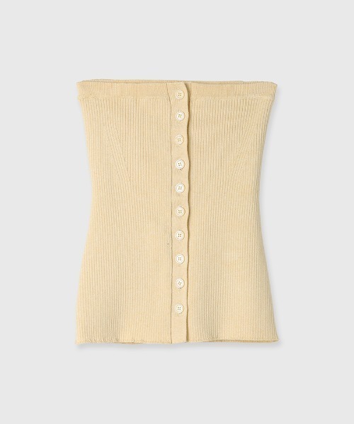tシャツ RIB BUSTIER SET KNIT/リブビスチェセットニット レディース セール】RIB BUSTIER SET KNIT/リブビスチェセットニット（T