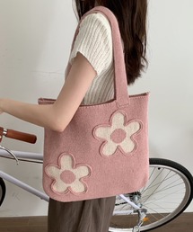 SPIGA | ﾌﾗﾜｰﾓﾁｰﾌｼｮﾙﾀﾞｰﾊﾞｯｸﾞ(トートバッグ)