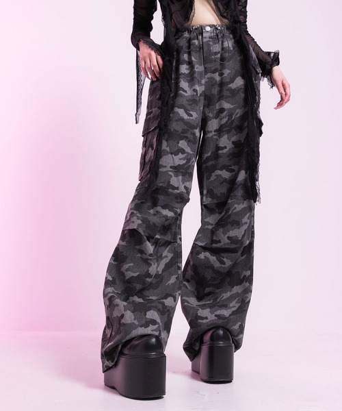 セール】ピンクレオパードor迷彩ゆるギャルパンツ（その他パンツ