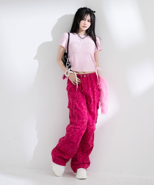 【新品・タグ付き】Glam Lips シャドウ ペイント LEOPARD パンツ シャドウ ペイント Leopard パンツ