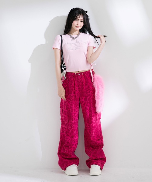 セール】ピンクレオパードor迷彩ゆるギャルパンツ（その他パンツ