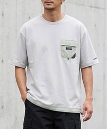 GERRY（ジェリー）の「【GERRY/ジェリー】ドライタッチ ナイロンポケット付き ショートスリーブTシャツ / ドローコードTシャツ（Tシャツ/カットソー）」