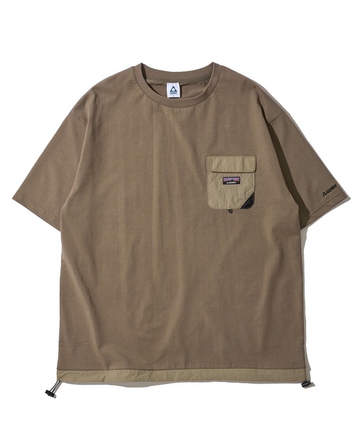 GERRY(ジェリー)の「【GERRY/ジェリー】ドライタッチ ナイロンポケット付き ショートスリーブTシャツ / ドローコードTシャツ(Tシャツ/カットソー・メンズ・アイボリー/カーキ/ライトグレー/チャコールグレー/ブラック・LARGE/X-LARGE/MEDIUM)」の12枚目の写真