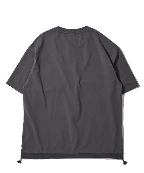 GERRY(ジェリー)の「【GERRY/ジェリー】ドライタッチ ナイロンポケット付き ショートスリーブTシャツ / ドローコードTシャツ(Tシャツ/カットソー・メンズ・アイボリー/カーキ/ライトグレー/チャコールグレー/ブラック・LARGE/X-LARGE/MEDIUM)」の7枚目の写真