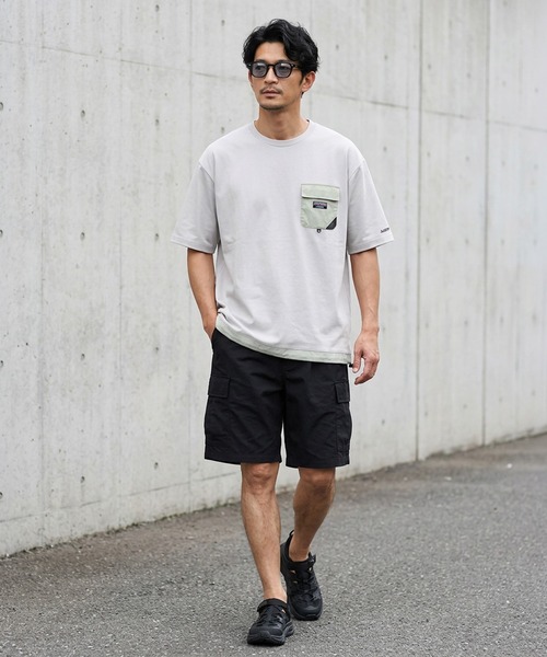 GERRY(ジェリー)の「【GERRY/ジェリー】ドライタッチ ナイロンポケット付き ショートスリーブTシャツ / ドローコードTシャツ(Tシャツ/カットソー・メンズ・アイボリー/カーキ/ライトグレー/チャコールグレー/ブラック・LARGE/X-LARGE/MEDIUM)」の18枚目の写真