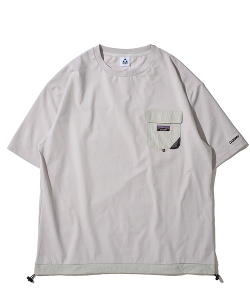 GERRY(ジェリー)の「【GERRY/ジェリー】ドライタッチ ナイロンポケット付き ショートスリーブTシャツ / ドローコードTシャツ(Tシャツ/カットソー・メンズ・アイボリー/カーキ/ライトグレー/チャコールグレー/ブラック・LARGE/X-LARGE/MEDIUM)」の21枚目の写真