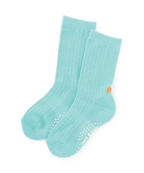 petit main(プティマイン)の「底パイルカラーリブソックス(ソックス/靴下・キッズ・オフホワイト/ピンク/ブルー/オレンジ/レモンイエロー/ターコイズブルー系・11-13cm/L(18-20cm)/M(16-18cm)/S(13-15cm))」の4枚目の写真