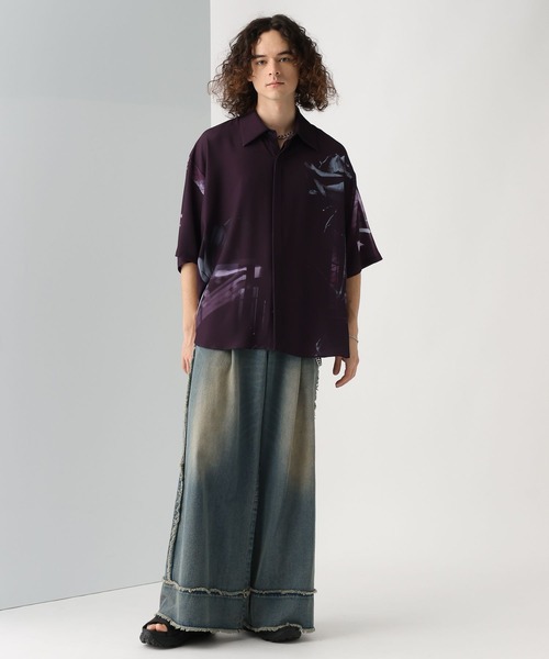 HARE(ハレ)の「デジタルアートプリントシャツ(HARE)(シャツ/ブラウス・メンズ・ブラック/ホワイト/レッド・FREE)」の8枚目の写真