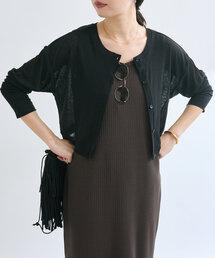 RIVE DROITE | 【MONN.:.(モン)】クルーネックショートカーディガン(Tシャツ/カットソー)