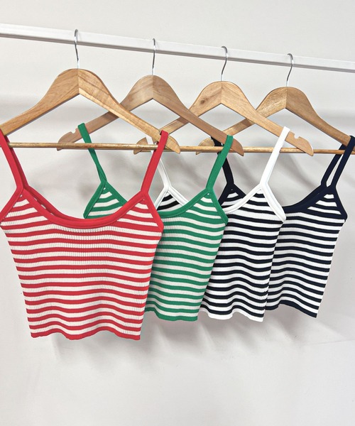frunco(フランコ)の「【ZOZOTOWN限定】ボーダータンクトップ(タンクトップ・レディース・ホワイト/レッド/グリーン/ブラック・FREE)」の11枚目の写真