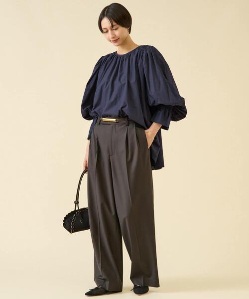 martinique(マルティニーク)の「【MARIHA/マリハ】そよ風のブラウス(一部別注カラー)(シャツ/ブラウス・レディース・ネイビー/ブラウン系その他・FREE)」の19枚目の写真