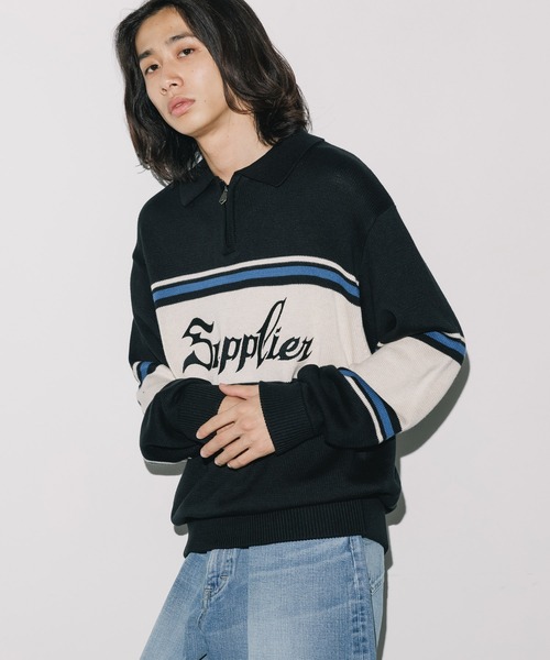 セール】SUPPLIER/サプライヤー Classic Half Zip Knit ハーフジップ