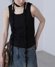 FREE'S MART | ◆チョーカー付きフリルディテールタンクトップ(タンクトップ)