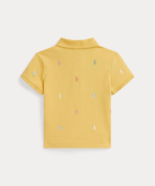 POLO RALPH LAUREN CHILDRENSWEAR（ポロ ラルフ ローレン チルドレンズウェア）の「Polo ポニー ストレッチ メッシュ ボクシー ポロシャツ（ポロシャツ・キッズ・イエロー・3/6/4）」の4枚目の写真