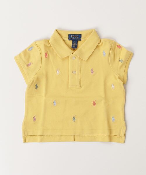POLO RALPH LAUREN CHILDRENSWEAR（ポロ ラルフ ローレン チルドレンズウェア）の「Polo ポニー ストレッチ メッシュ ボクシー ポロシャツ（ポロシャツ・キッズ・イエロー・3/6/4）」の3枚目の写真