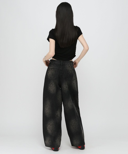 3.3 Field Trip (3.3フィールドトリップ)の「3.3 Field Trip/ローズプリントタートルT(Tシャツ/カットソー・レディース・ブラック/ホワイト・FREE)」の21枚目の写真