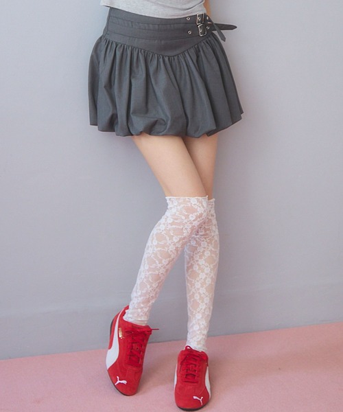 3.3 Field Trip (3.3フィールドトリップ)の「3.3 Field Trip/Wベルトバルーンスカート(スカート・レディース・ブラック/グレー・FREE)」の1枚目の写真