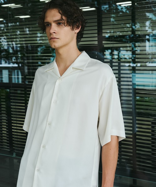 セール】HIGH TWIST CUPRA S/S オープンカラーシャツ 吸湿性｜接触冷感