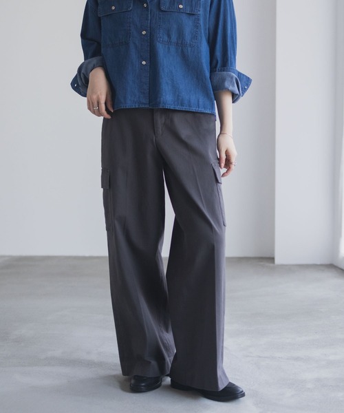 NAVY(ネイビー)の「nAvy カーゴチノパンツ(カーゴパンツ・レディース・チャコール/カーキ/ブラック・L/M/S)」の7枚目の写真