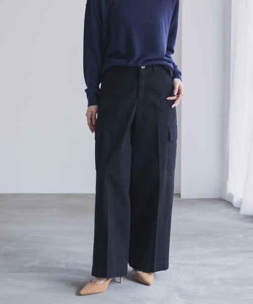 NAVY(ネイビー)の「nAvy カーゴチノパンツ(カーゴパンツ・レディース・チャコール/カーキ/ブラック・L/M/S)」の13枚目の写真