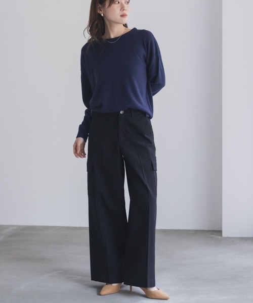 NAVY(ネイビー)の「nAvy カーゴチノパンツ(カーゴパンツ・レディース・チャコール/カーキ/ブラック・L/M/S)」の9枚目の写真