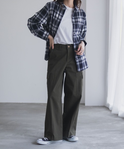 NAVY(ネイビー)の「nAvy カーゴチノパンツ(カーゴパンツ・レディース・チャコール/カーキ/ブラック・L/M/S)」の15枚目の写真