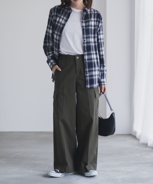 NAVY(ネイビー)の「nAvy カーゴチノパンツ(カーゴパンツ・レディース・チャコール/カーキ/ブラック・L/M/S)」の16枚目の写真