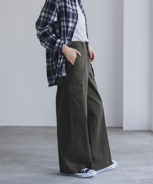 NAVY(ネイビー)の「nAvy カーゴチノパンツ(カーゴパンツ・レディース・チャコール/カーキ/ブラック・L/M/S)」の18枚目の写真