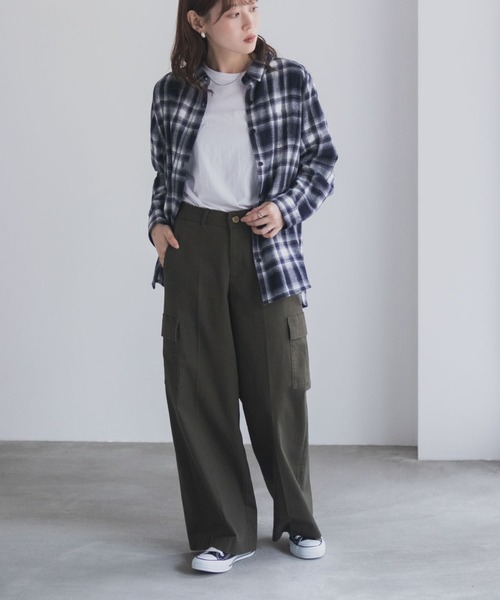 NAVY(ネイビー)の「nAvy カーゴチノパンツ(カーゴパンツ・レディース・チャコール/カーキ/ブラック・L/M/S)」の14枚目の写真
