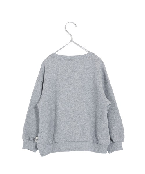 MAKE YOUR DAY（メイクユアデイ）の「空飛ぶ犬プリント裏毛トレーナー■80～140cm（スウェット・キッズ・アイボリー/グレー・100/80/140/130/120/110/90）」の3枚目の写真