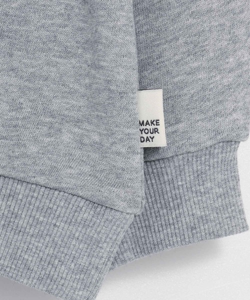 MAKE YOUR DAY（メイクユアデイ）の「空飛ぶ犬プリント裏毛トレーナー■80～140cm（スウェット・キッズ・アイボリー/グレー・100/80/140/130/120/110/90）」の13枚目の写真