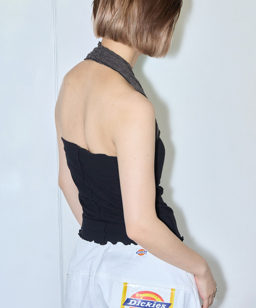 BASERANGE（ベースレンジ）の「BASERANGE NEHRU HALTER TOP TONT-LA