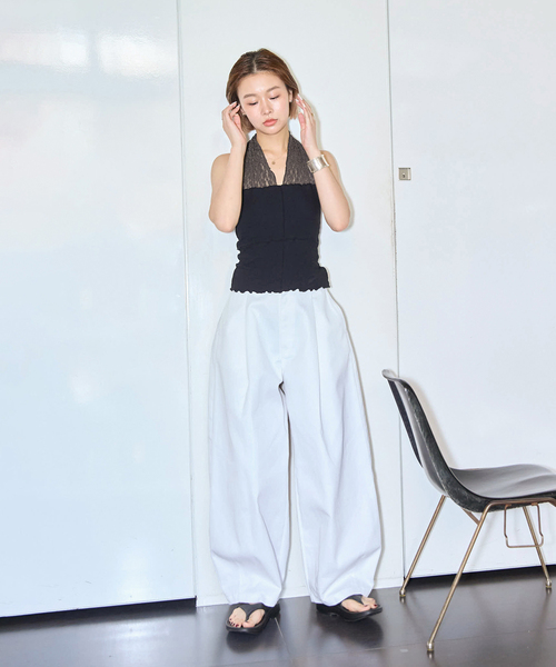 BASERANGE（ベースレンジ）の「BASERANGE NEHRU HALTER TOP TONT-LA