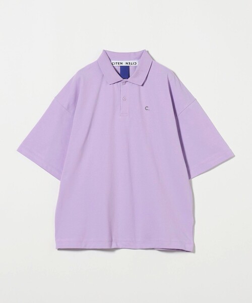 CITEN（シテン）の「＜CITEN＞エッセンシャルポロシャツ（ポロシャツ・メンズ・ベージュ/ライラック/ブラック・L/M/S）」の3枚目の写真