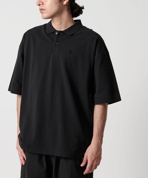 CITEN（シテン）の「＜CITEN＞エッセンシャルポロシャツ（ポロシャツ・メンズ・ベージュ/ライラック/ブラック・L/M/S）」の2枚目の写真