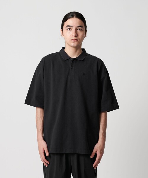 CITEN（シテン）の「＜CITEN＞エッセンシャルポロシャツ（ポロシャツ・メンズ・ベージュ/ライラック/ブラック・L/M/S）」の5枚目の写真