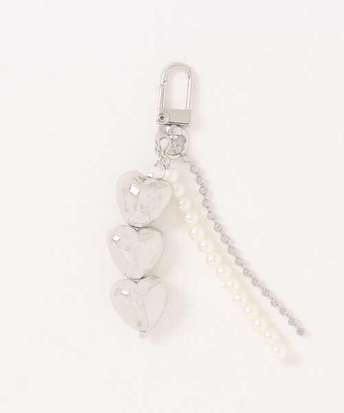 Me%（ミィパーセント）の「ハートタレンキーチャーム　495905（その他雑貨・レディース・ホワイト/その他1・FREE）」の3枚目の写真
