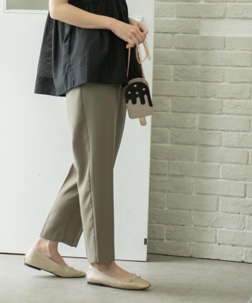 OPAQUE.CLIP（オペークドットクリップ）の「《丈が選べる/SS-LLサイズ》美脚ストレッチイージーテーパードパンツ/セットアップ対応【防シワ/洗濯機洗い可/抗ピル】（その他パンツ・レディース・ブラウン系8/ネイビー/ブラック/キャメル・02/01/42/40/38/36/34/03）」の14枚目の写真
