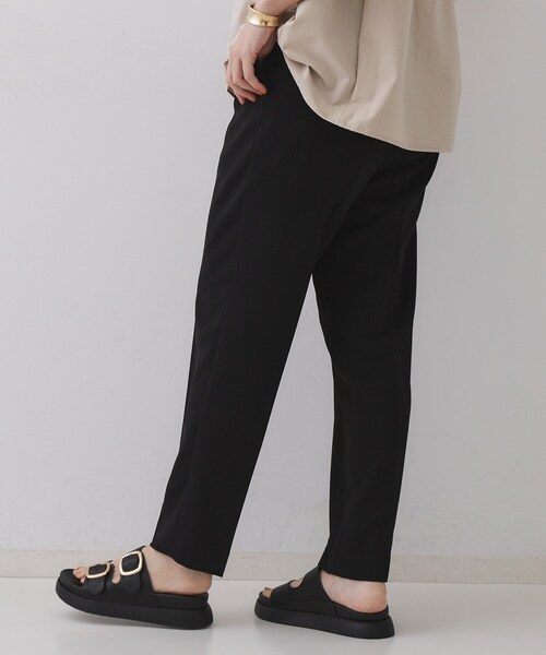 OPAQUE.CLIP（オペークドットクリップ）の「《丈が選べる/SS-LLサイズ》美脚ストレッチイージーテーパードパンツ/セットアップ対応【防シワ/洗濯機洗い可/抗ピル】（その他パンツ・レディース・ブラウン系8/ネイビー/ブラック/キャメル・02/01/42/40/38/36/34/03）」の19枚目の写真