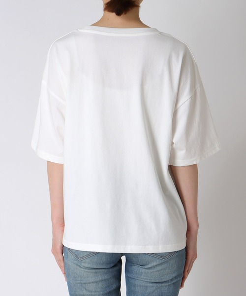 Three Four Time(スリーフォータイム)の「接触冷感スリットスリーブロゴTシャツ(Tシャツ/カットソー・レディース・ブラック/ホワイト・FREE)」の16枚目の写真