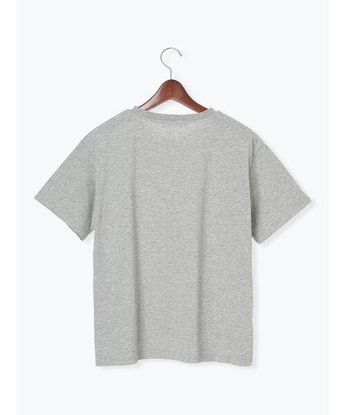 Te chichi TERRASSE(テチチテラス)の「【接触冷感】筆記体ロゴプリントTシャツ(Tシャツ/カットソー・レディース・オフホワイト/ブラック/グレー・F)」の9枚目の写真