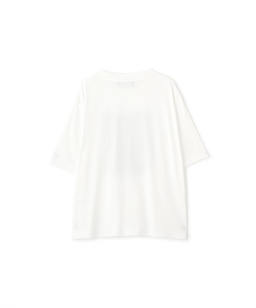 MARGARET HOWELL（マーガレットハウエル）の「COLLAGE PRINT COTTON  JERSEY（Tシャツ/カットソー・レディース・ブラック/ホワイト・2）」の6枚目の写真