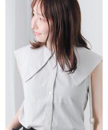 Te chichi TERRASSE（テチチテラス）の「セーラーカラーノースリシャツ（シャツ/ブラウス）」